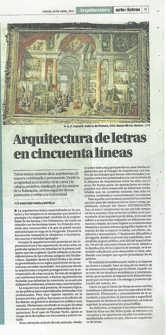 ARTÍCULOS PRENSA DIARIO INFORMACIÓN