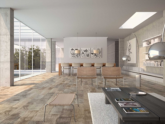 Suelos porcelánicos de imitación madera