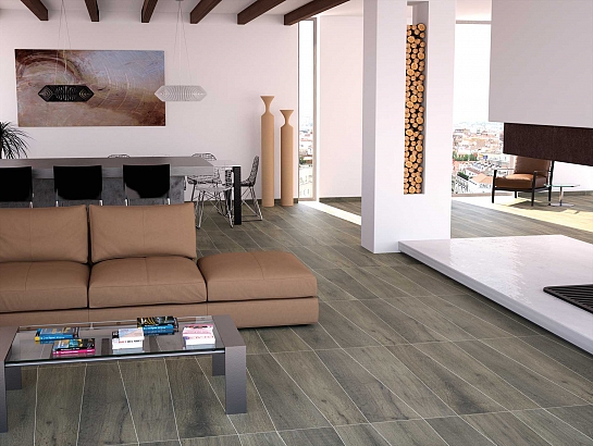 Suelos porcelánicos de imitación madera