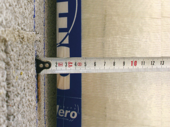 Encofrado pilar medianero