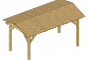 Pérgola a 2 aguas 5x3 m