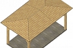 Pérgola 4 aguas 5x3m