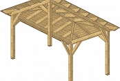 Pérgola 4 aguas 5x3m