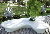 Banco jardinera Trebol