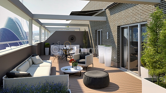 Deocración terraza en Valencia