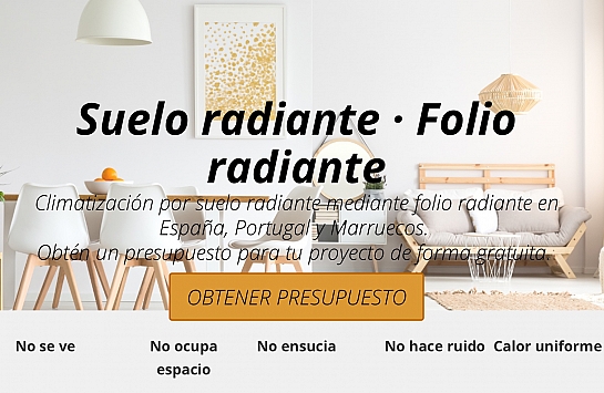 Folio radiante Cecather / Suelo Radiante Cecather