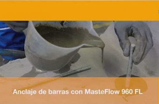 MasterFlow 960; mortero cementoso de rápido endurecimiento.