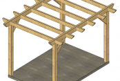 Pérgola Recta 4x3 m 