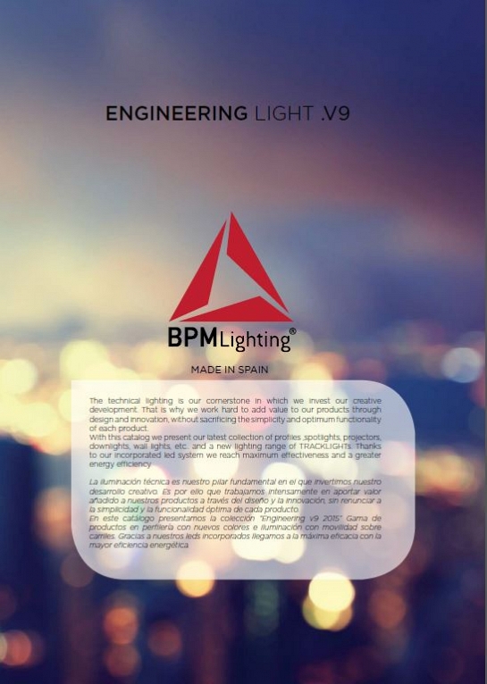 Catálogo de productos BPM Lighting Engineering V9