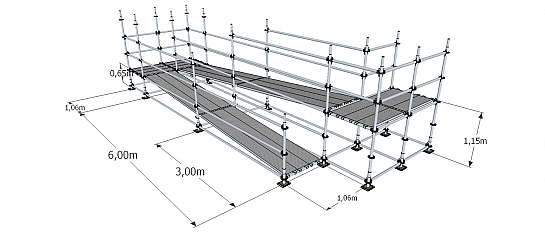 Andamio tubular europeo