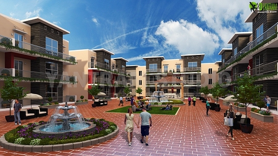 El estilo diferente ideal Courtyard Exterior Design